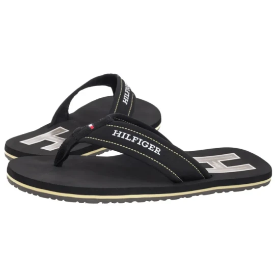 Zdjęcie produktu Japonki Hilfiger H Padded Beach Sandal Black FM0FM05536 BDS (TH1348-b) Tommy Hilfiger
