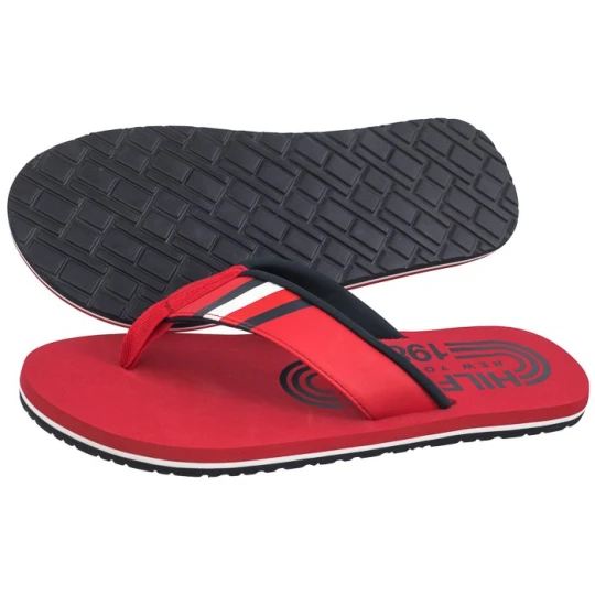 Zdjęcie produktu Japonki Hilfiger Rwb Padded Beach Sandal Primary Red FM0FM05137 XLG (TH1082-b) Tommy Hilfiger