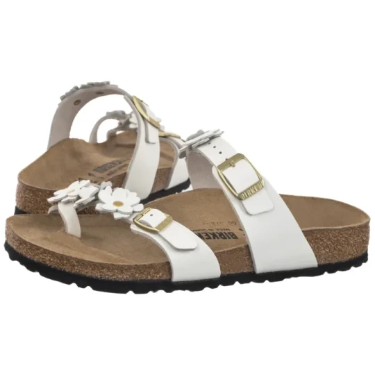 Zdjęcie produktu Japonki Mayari Flower Embellishment White 1032060 (BK365-a) Birkenstock