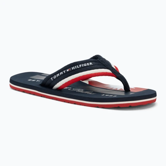 Zdjęcie produktu Japonki męskie Tommy Hilfiger Patch Print desert sky Granatowy