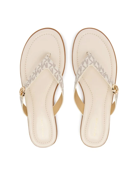 Zdjęcie produktu Japonki MICHAEL Michael Kors Ering Thong 40S6ERFS1B Écru Kremowy
