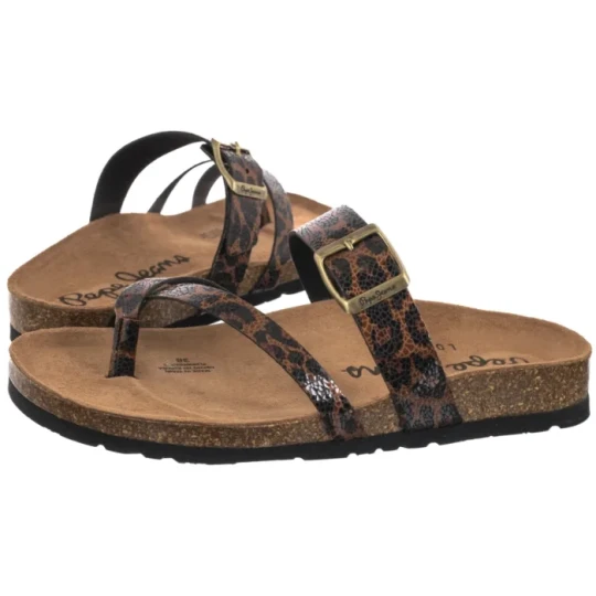 Zdjęcie produktu Japonki Oban Cooler W Cappuccino Brown PLS800002 875 (PE110-a) Pepe Jeans