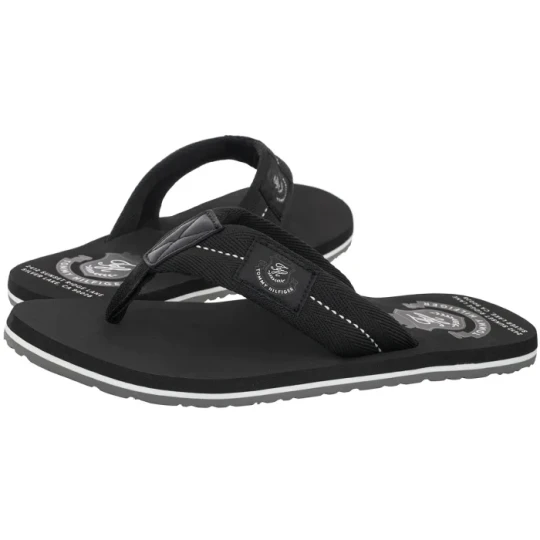 Zdjęcie produktu Japonki Patch Hilfiger Beach Sandal Black FM0FM05804 BDS (TH1440-a) Tommy Hilfiger