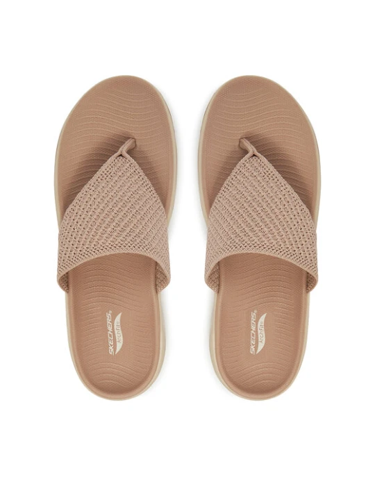 Zdjęcie produktu Japonki Skechers Go Walk Arch Fit 2.0 Sandal-Carrie 140861 / TPE Beżowy