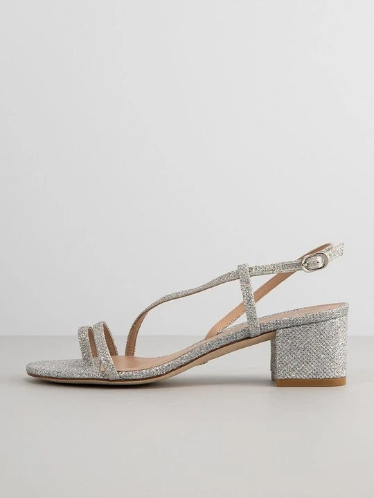 Zdjęcie produktu Japonki Stuart Weitzman srebrny