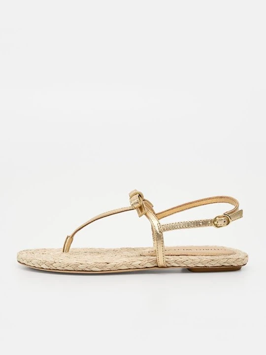 Zdjęcie produktu Japonki Stuart Weitzman złoty