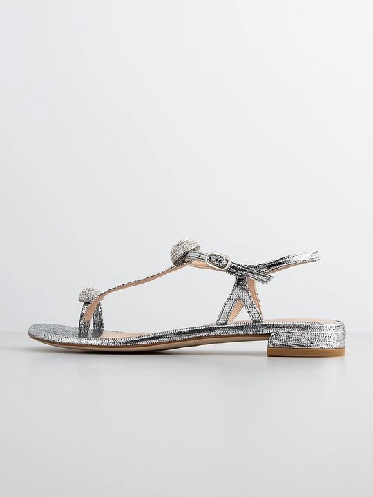 Zdjęcie produktu Japonki Stuart Weitzman srebrny