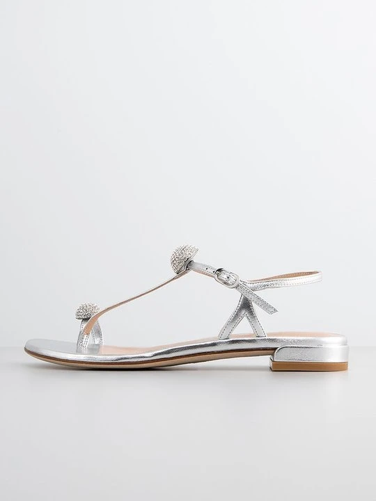 Zdjęcie produktu Japonki Stuart Weitzman srebrny