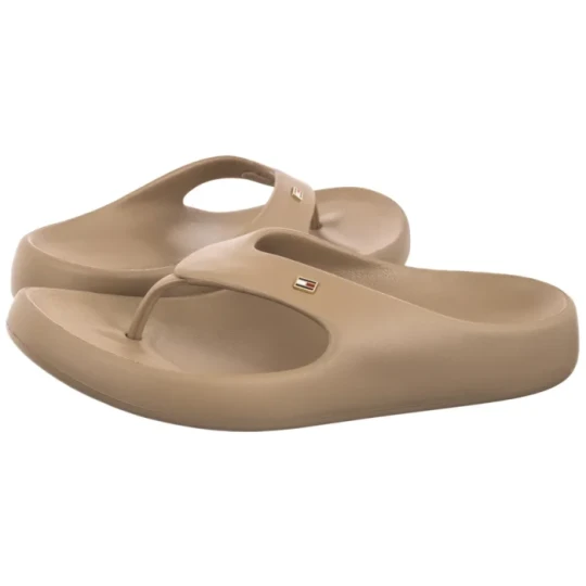 Zdjęcie produktu Japonki TH Pearlized Summer Sandal Safari Canvas Pearlized FW0FW09201 0HT (TH1489-a) Tommy Hilfiger