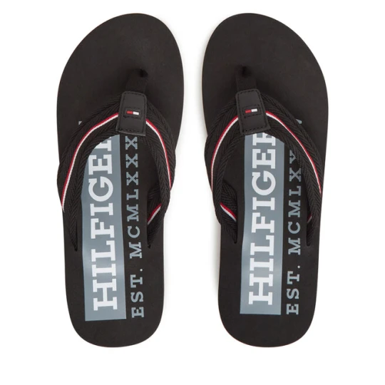 Zdjęcie produktu Japonki Tommy Hilfiger Corporate Hilfiger Beach FM0FM05436 Czarny