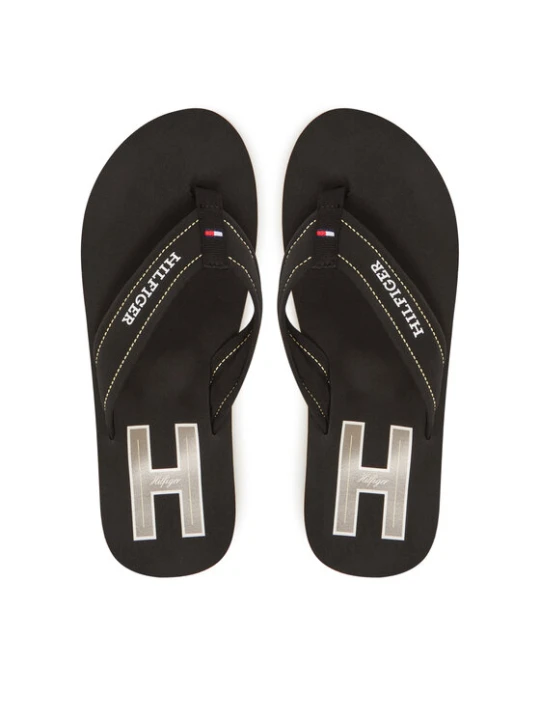 Zdjęcie produktu Japonki Tommy Hilfiger Hilfiger H Padded Beach Sandal FM0FM05536 Czarny