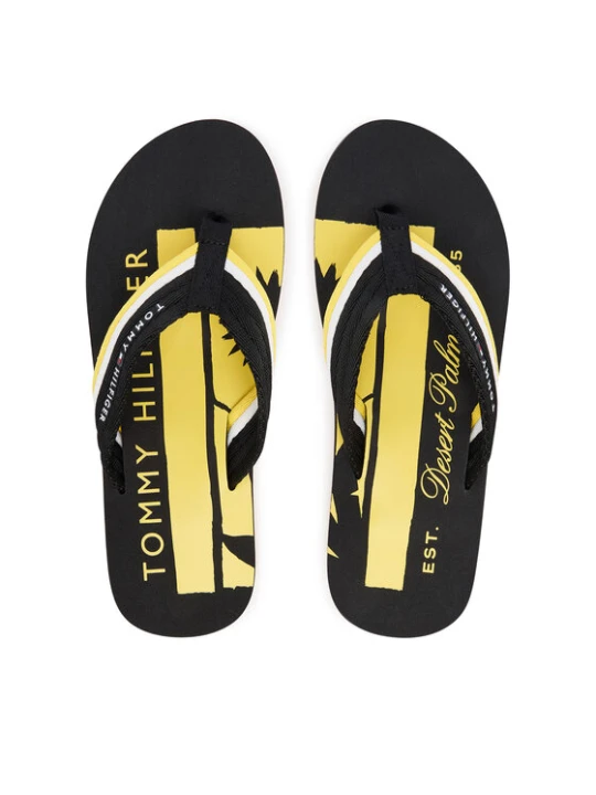 Zdjęcie produktu Japonki Tommy Hilfiger Patch Hilfiger Beach Sandal FM0FM05903 Czarny