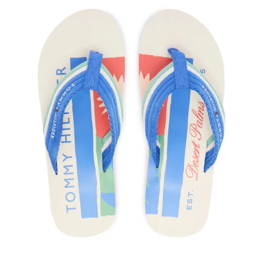 Zdjęcie produktu Japonki Tommy Hilfiger Patch Hilfiger Beach Sandal FM0FM05903 Niebieski