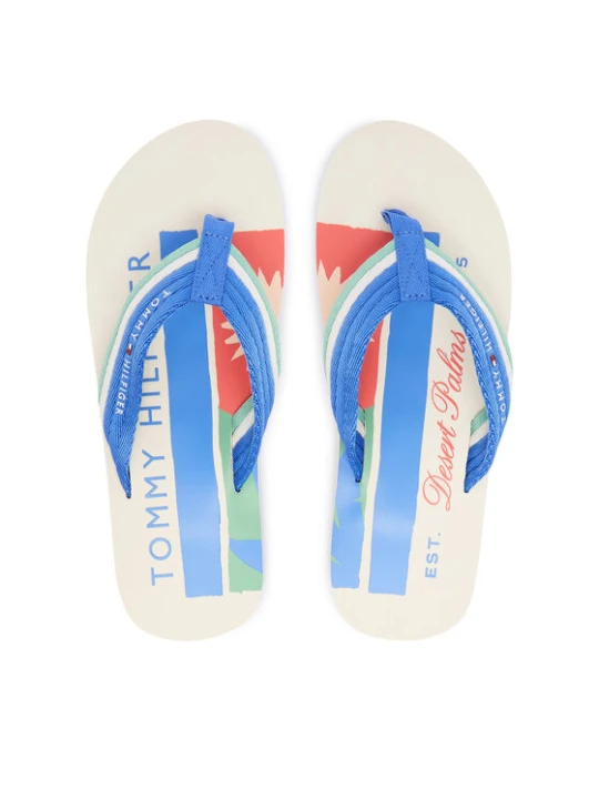 Zdjęcie produktu Japonki Tommy Hilfiger Patch Hilfiger Beach Sandal FM0FM05903 Niebieski