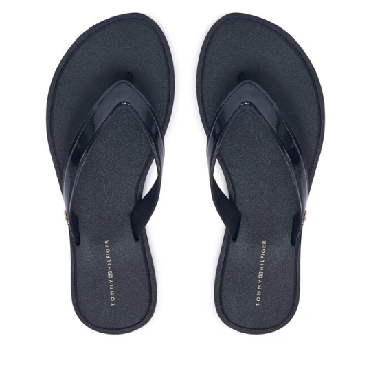 Zdjęcie produktu Japonki Tommy Hilfiger Th Scandi Shiny Summer Sandal FW0FW09446 Granatowy