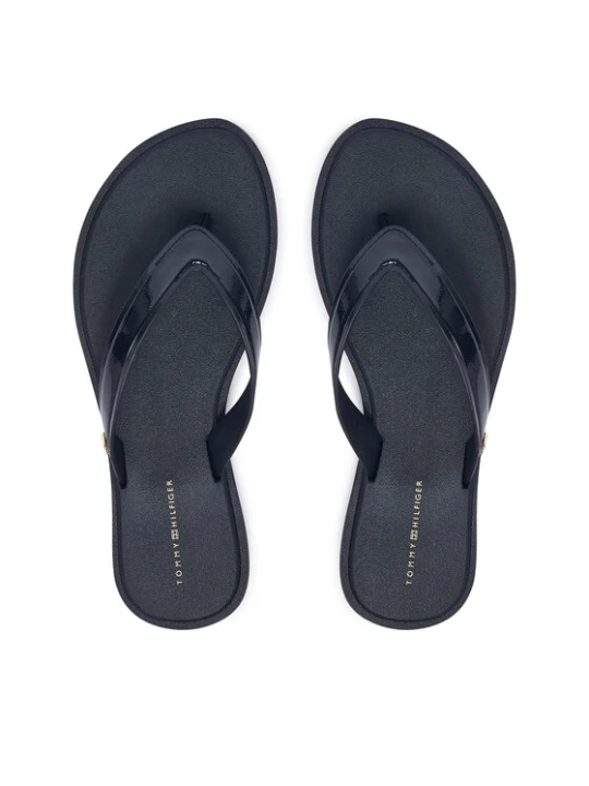 Zdjęcie produktu Japonki Tommy Hilfiger Th Scandi Shiny Summer Sandal FW0FW09446 Granatowy
