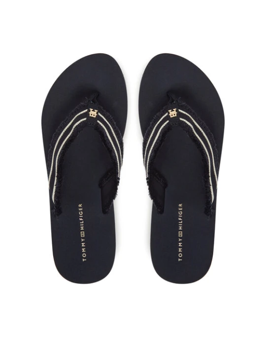 Zdjęcie produktu Japonki Tommy Hilfiger TH Webbing Beach Sandal FW0FW08739 Granatowy
