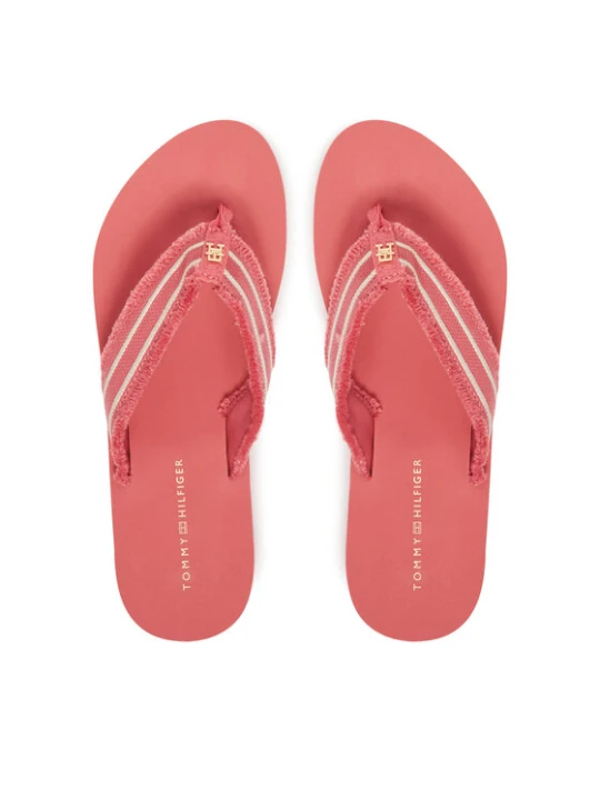Zdjęcie produktu Japonki Tommy Hilfiger TH Webbing Beach Sandal FW0FW08739 Koralowy
