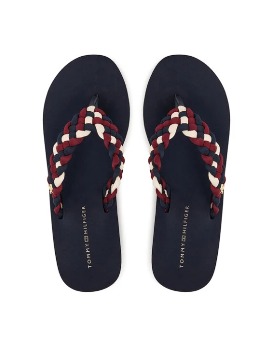 Zdjęcie produktu Japonki Tommy Hilfiger Th Wedge Braided Summer Sandal FW0FW09198 Kolorowy