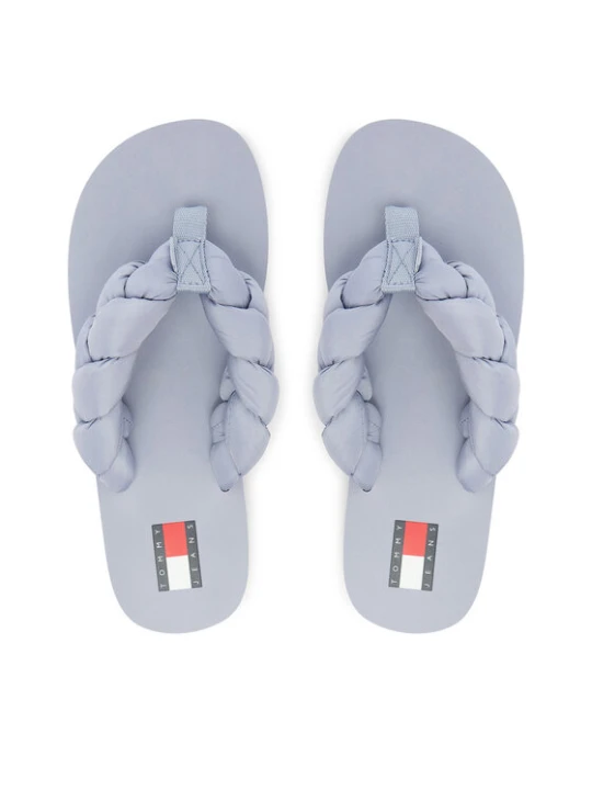 Zdjęcie produktu Japonki Tommy Jeans Braided Thong Beach Sandal EN0EN02877 Błękitny Niebieski jasny