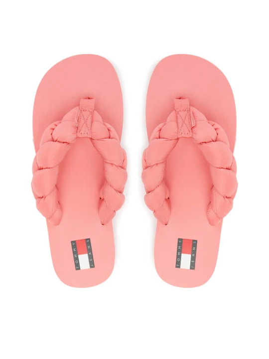 Zdjęcie produktu Japonki Tommy Jeans Braided Thong Beach Sandal EN0EN02877 Różowy