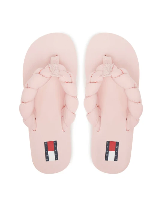 Zdjęcie produktu Japonki Tommy Jeans Braided Thong Beach Sandal EN0EN02877 Różowy