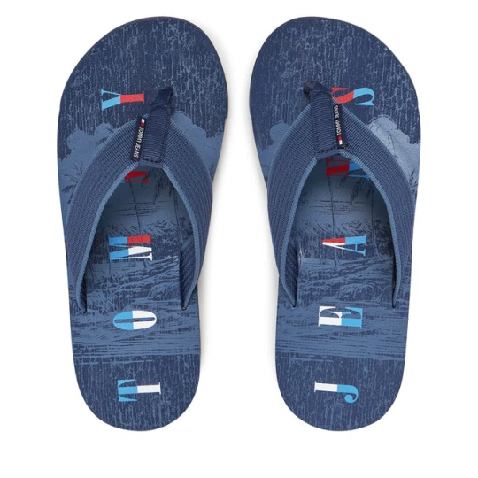Zdjęcie produktu Japonki Tommy Jeans Tjm Elevated Beach Sandal EM0EM01561 Niebieski