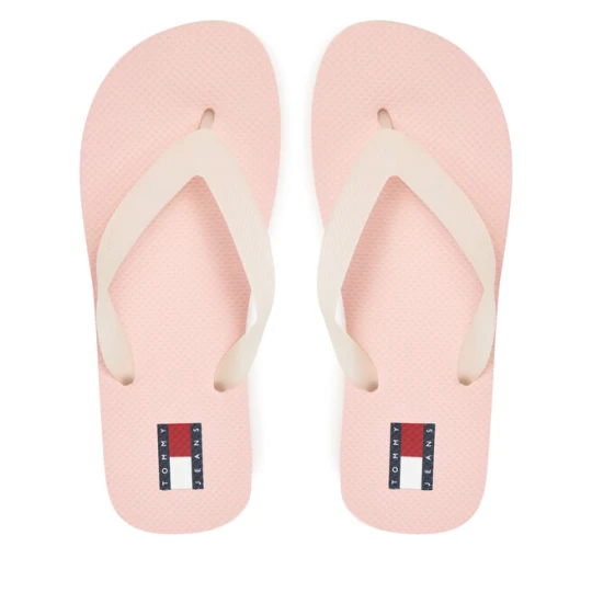 Zdjęcie produktu Japonki Tommy Jeans Tjw Logo Flip Flop EN0EN02447 Różowy