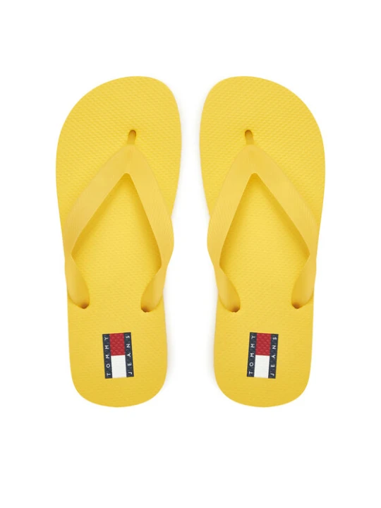 Zdjęcie produktu Japonki Tommy Jeans Tjw Logo Flip Flop EN0EN02447 Żółty