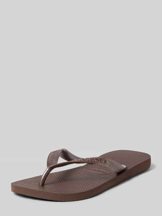 Zdjęcie produktu Japonki z detalem z logo Havaianas Ciemnobrązowy