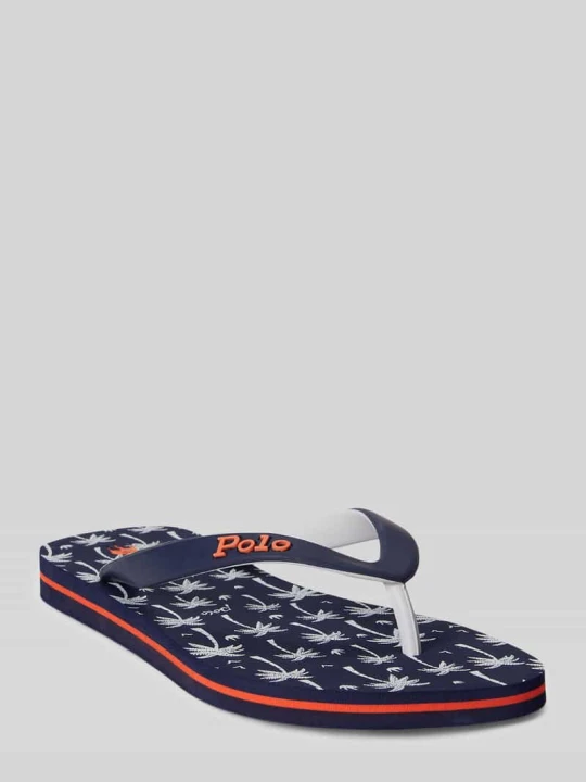 Zdjęcie produktu Japonki z podeszwą we wzór na całej powierzchni Polo Ralph Lauren Granatowy