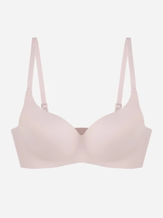 Zdjęcie produktu Jasnofioletowy Biustonosz Basic Minimalistyczny Bez Fiszbin Gładki Isealea Love Magnolia