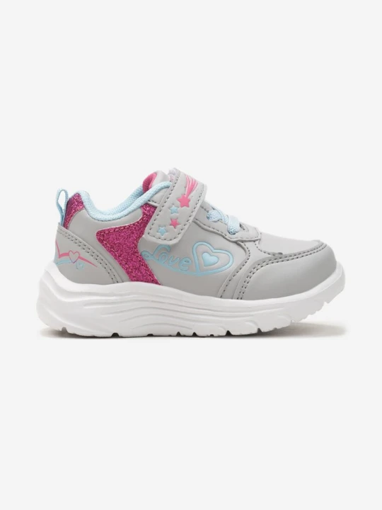 Zdjęcie produktu Jasnoniebieskie Buty Sportowe z Brokatowymi Wstawkami Zapinane na Rzep Nyxona