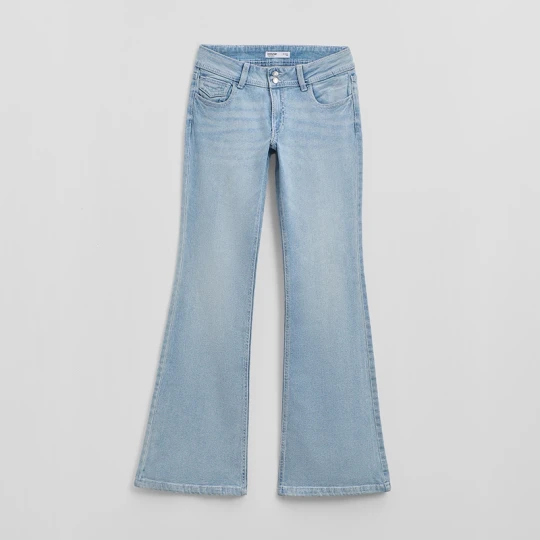 Zdjęcie produktu Jasnoniebieskie jeansy bootcut z niskim stanem House