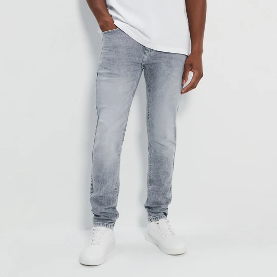 Zdjęcie produktu Jasnoszare jeansy slim fit House jasnoszary