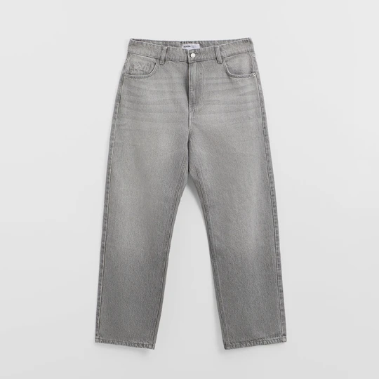 Zdjęcie produktu Jasnoszare luźne jeansy House jasnoszary