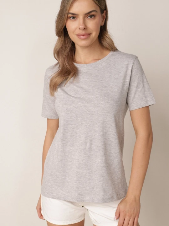 Zdjęcie produktu Jasnoszary T-shirt Keatris Glo-story