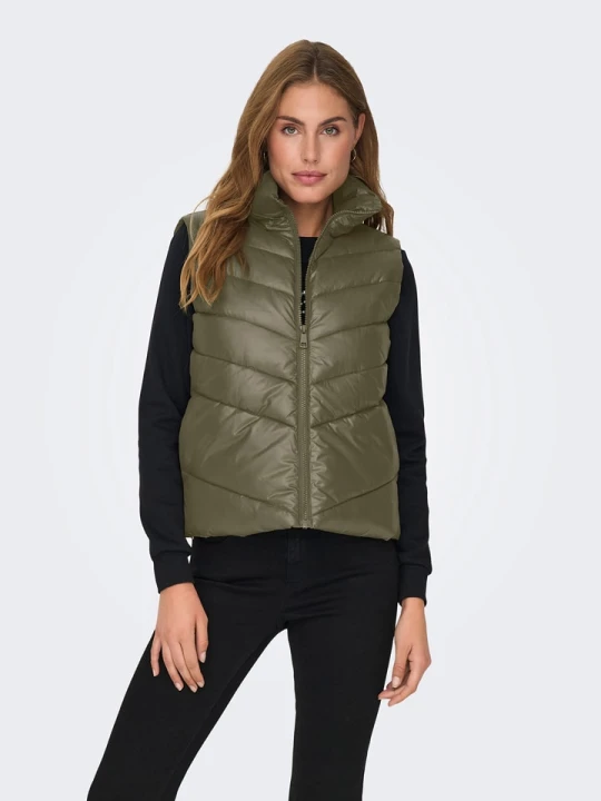Zdjęcie produktu JDY Kamizelka pikowana w kolorze khaki rozmiar: XL