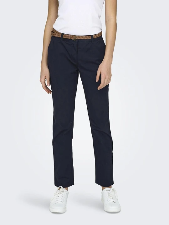 Zdjęcie produktu JDY Spodnie chino "Chicago" w kolorze granatowym rozmiar: XL / L32