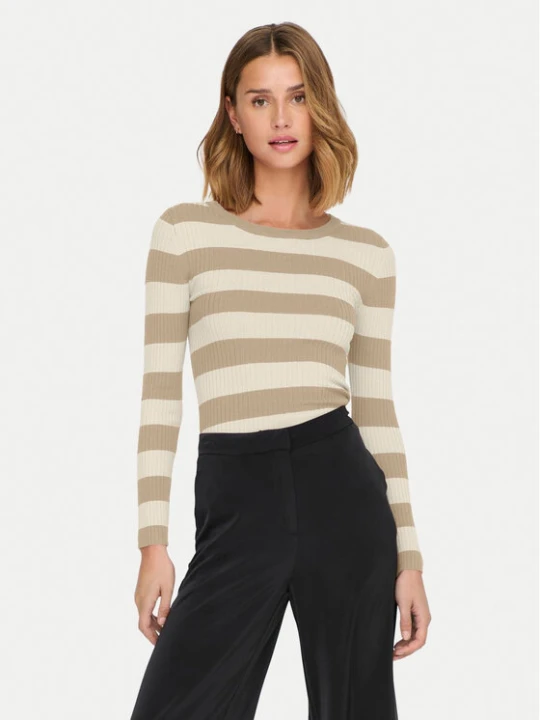 Zdjęcie produktu JDY Sweter Plum 15277223 Beżowy Regular Fit