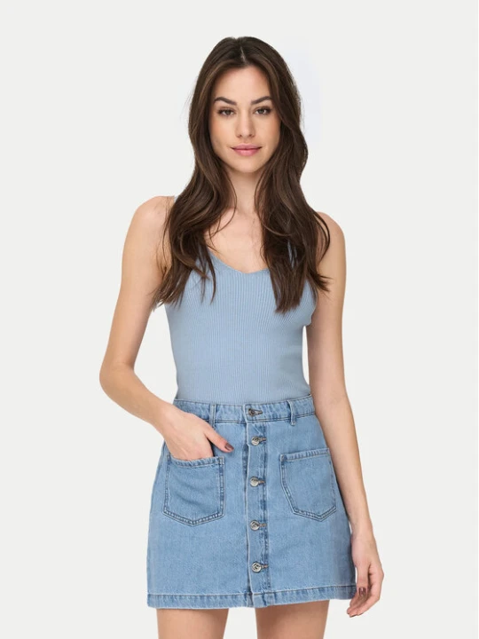 Zdjęcie produktu JDY Top Nanna 15180497 Błękitny Slim Fit Niebieski jasny
