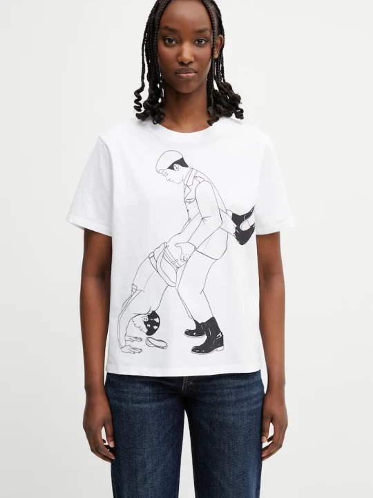 Zdjęcie produktu Jean Paul GAULTIER Kamasutra T-shirt damski bawełniany
