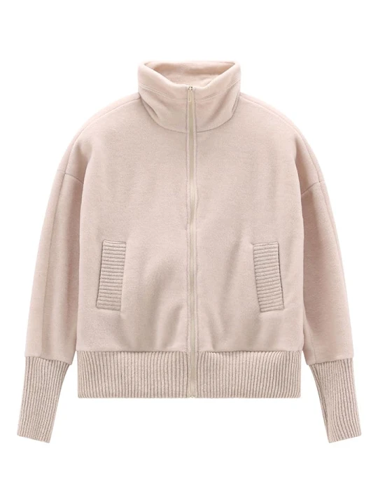 Zdjęcie produktu Jeanne Baret Kurtka polarowa "Wallis" w kolorze kremowym rozmiar: 38