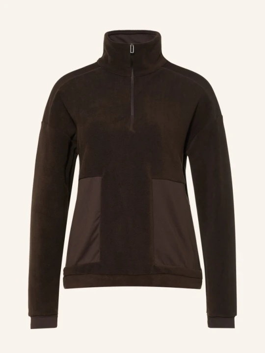 Zdjęcie produktu Jeanne Baret Sweter Typu Troyer Z Polaru Rochefort braun CIEMNOBRĄZOWY