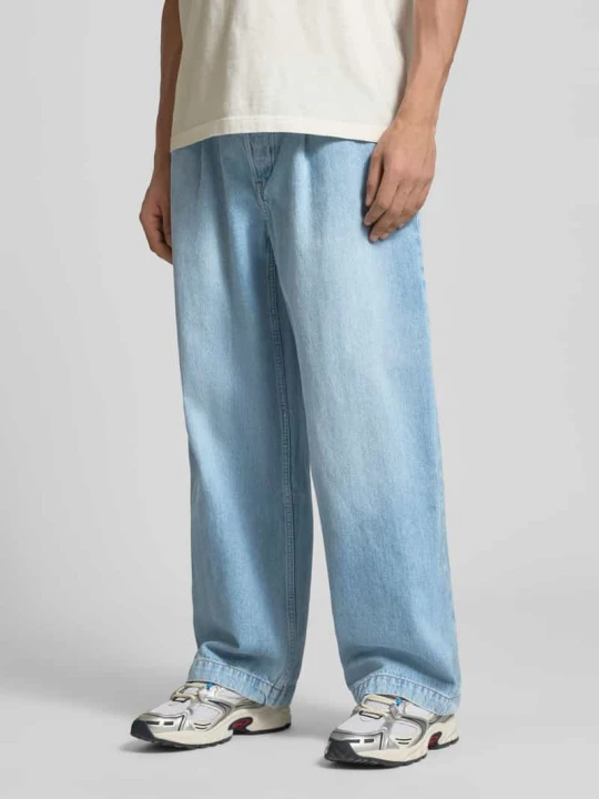 Zdjęcie produktu Jeans Barrel Fit z zakładkami Calvin Klein Jeans Jasnoniebieski