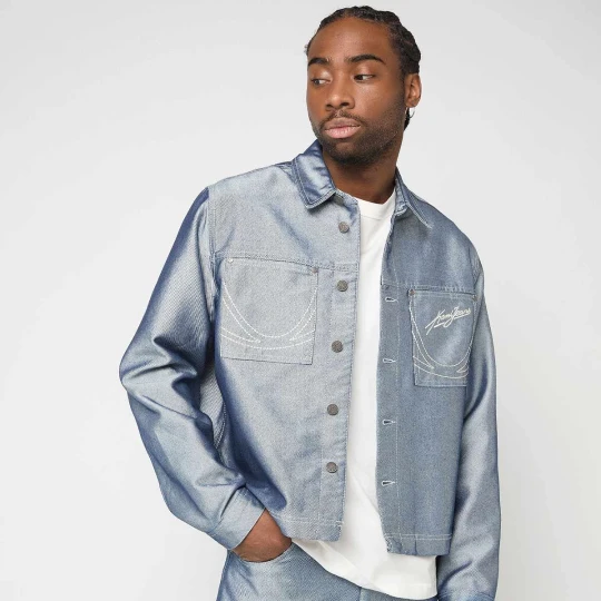 Zdjęcie produktu Jeans Cropped Silver Denim Jacket Karl Kani szary