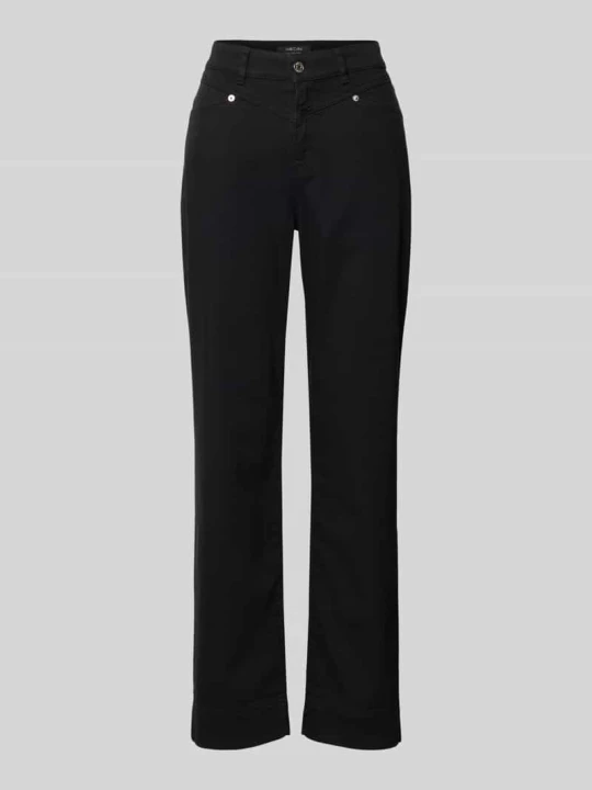 Zdjęcie produktu Jeans o kroju feminine fit z wpuszczanymi kieszeniami Marc Cain Czarny