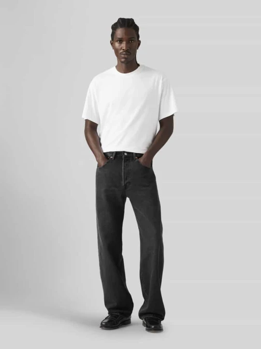Zdjęcie produktu Jeans o kroju loose fit z czystej bawełny model '501® LOOSE' Levi's Ciemnoszary