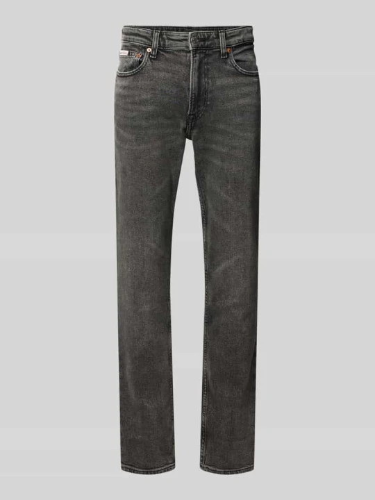 Zdjęcie produktu Jeans o kroju slim fit z mieszanki bawełny Calvin Klein Jeans Ciemnoszary