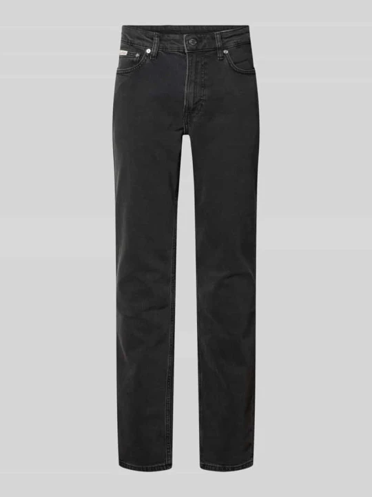 Zdjęcie produktu Jeans o kroju slim fit z mieszanki bawełny Calvin Klein Jeans Czarny